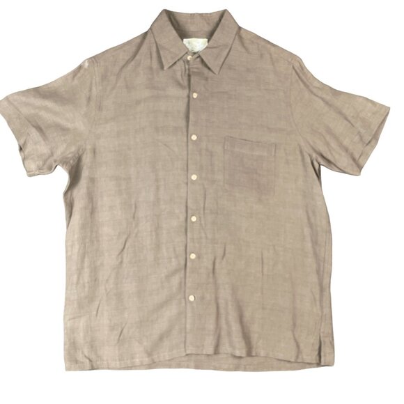 Tasso Elba Island Mens Shirt XL Silk Linen Casual Everyday Work Office Basic Dad - Picture 1 of 9